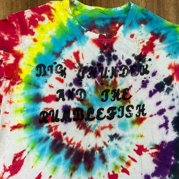 Big Thunder and the Rumblefish Tie Dye Band Tee Sz L - Picture 2 of 6